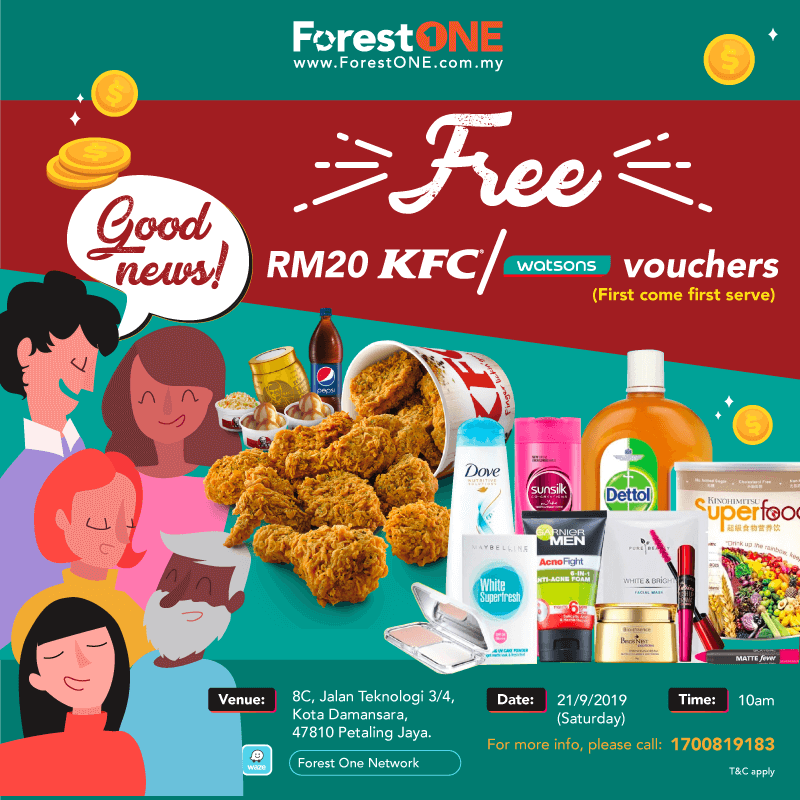 Join our Saturday briefing and get KFC Vouchers!